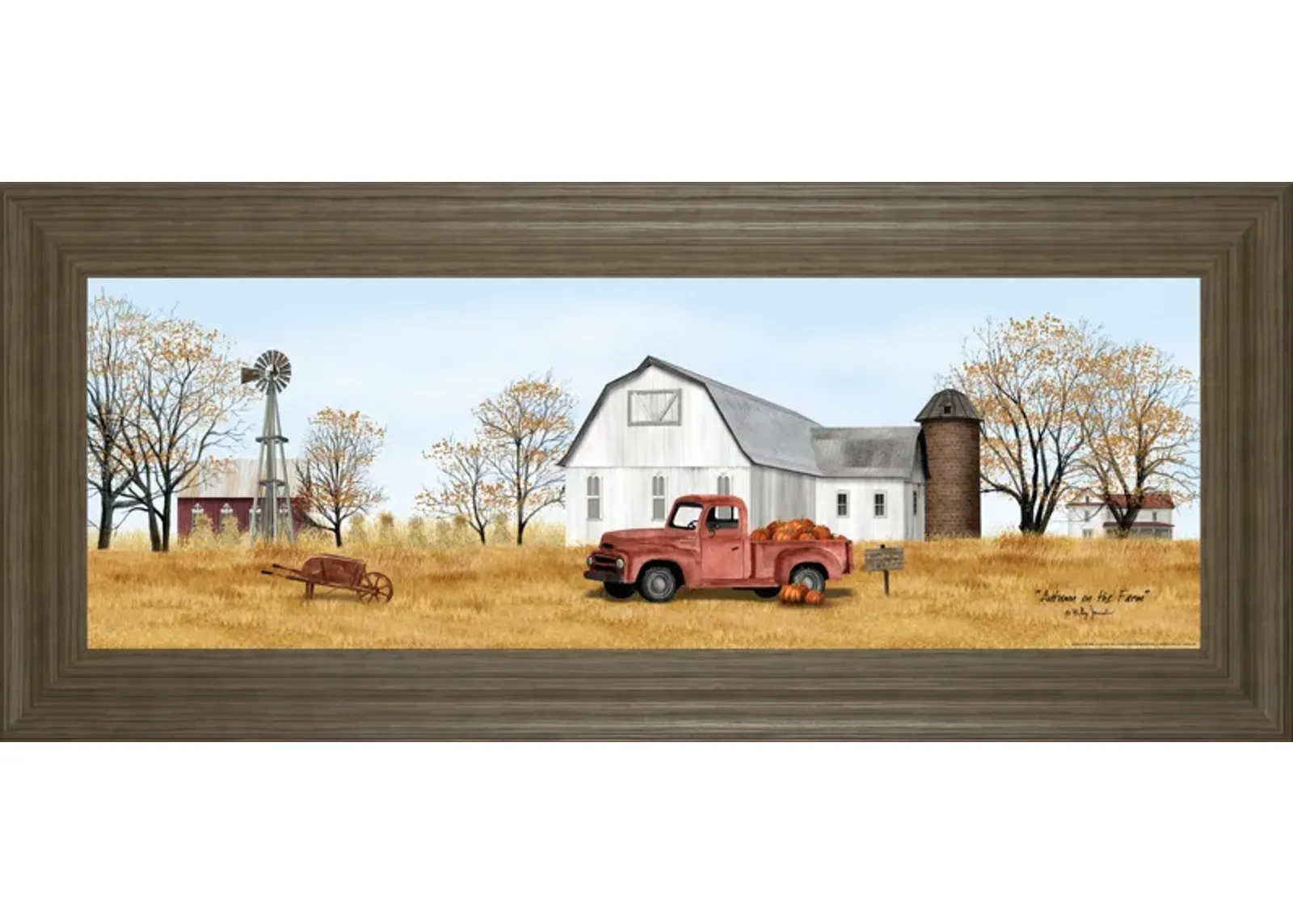 Autumn On The Farm By Billy Jacobs - Light Brown