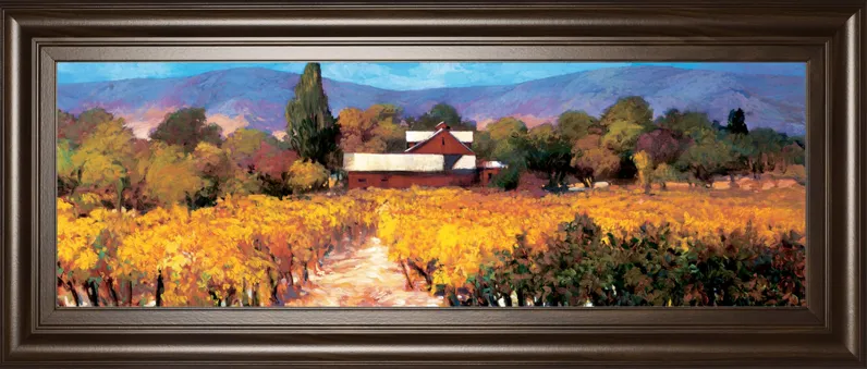 Vineyard Afternon By Craig P. - Yellow