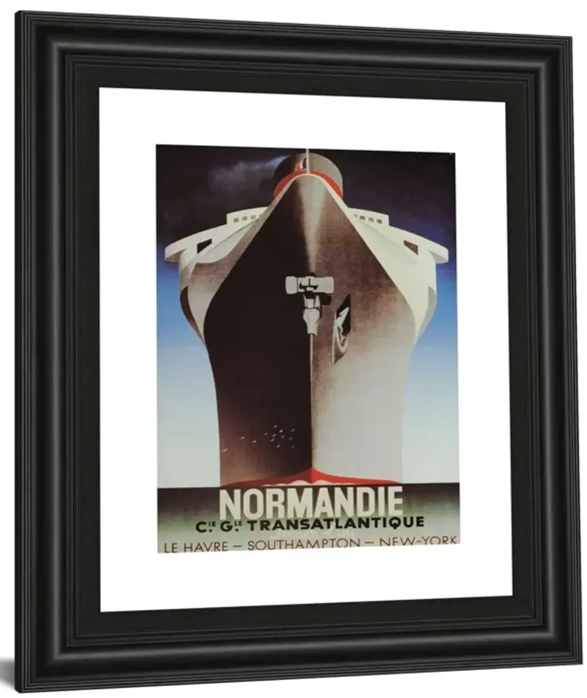 Normandie - Framed Print Wall Art - Dark Brown