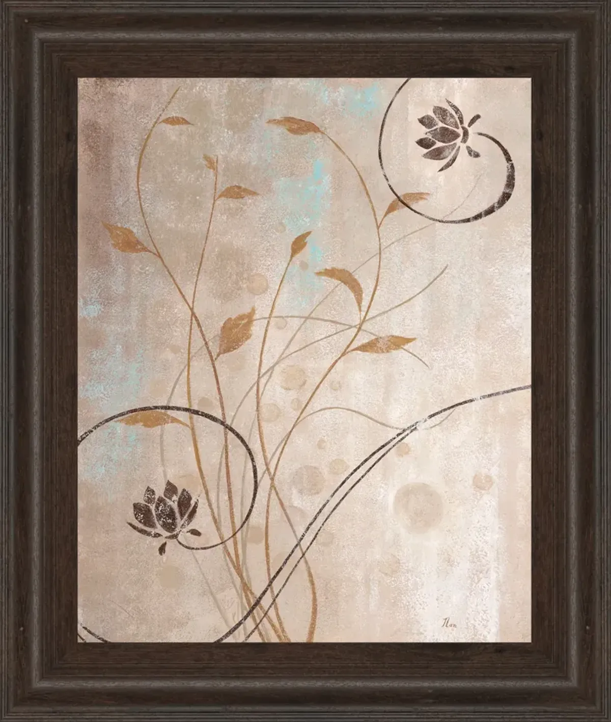 Spring Meadow I By Nan - Framed Print Wall Art - Beige