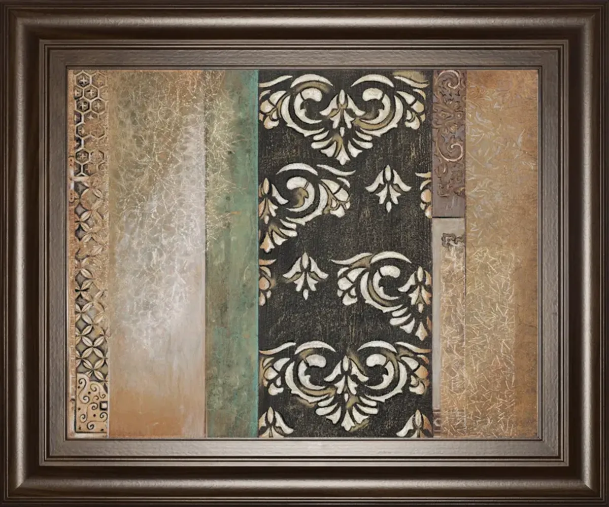 Maze Il By Susan Osbourne Framed Print Wall Art - Beige