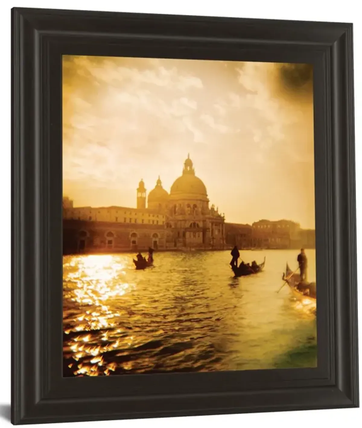 Venezia Sunset I By Thompson - Framed Print Wall Art - Gold