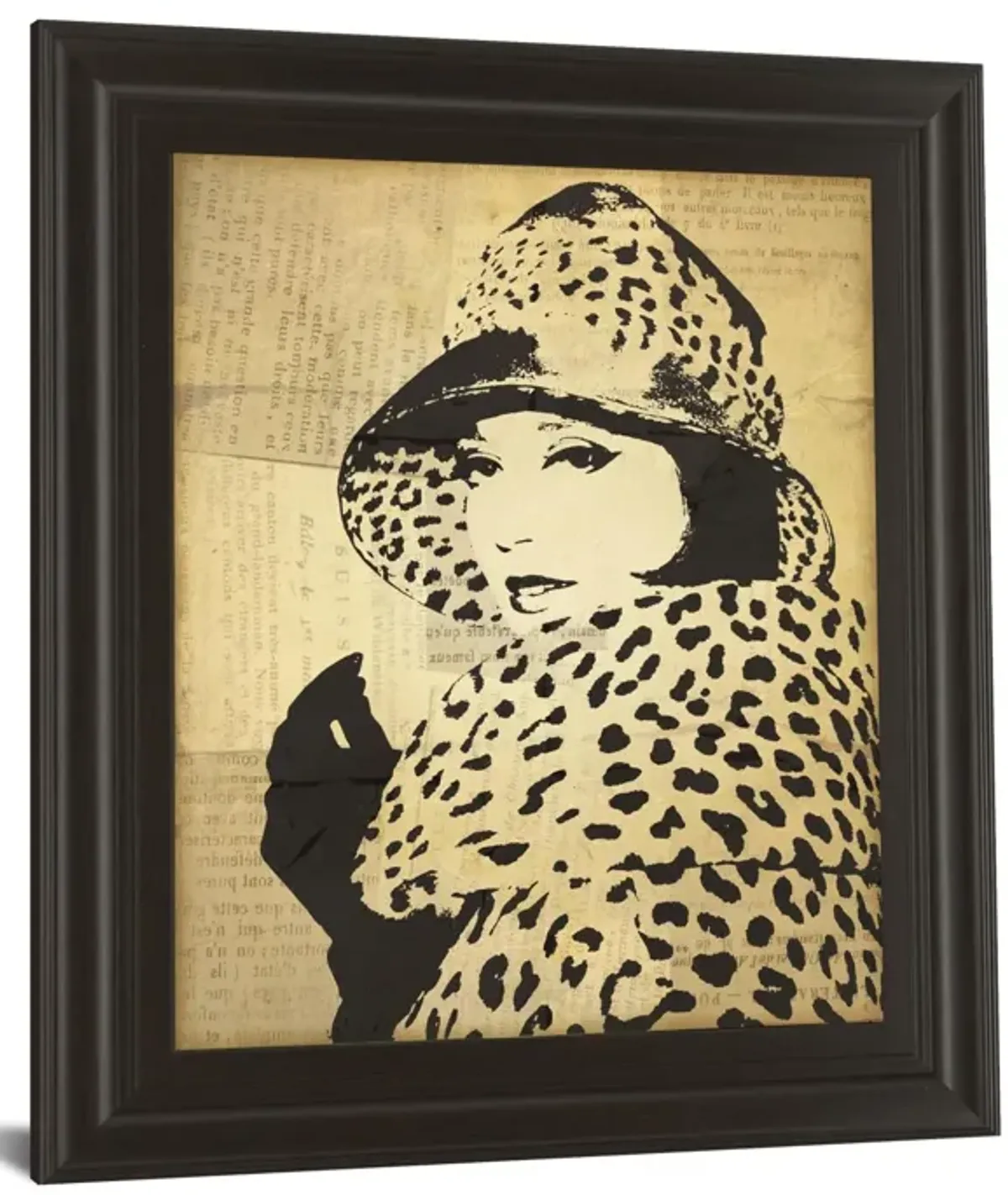 Fashion News Il By Wild Apple Graphics - Framed Print Wall Art - Gold