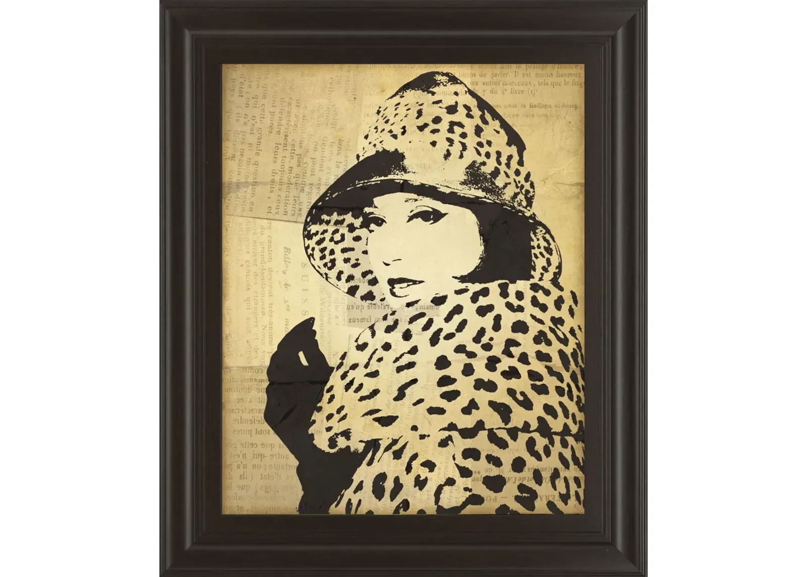 Fashion News Il By Wild Apple Graphics - Framed Print Wall Art - Gold