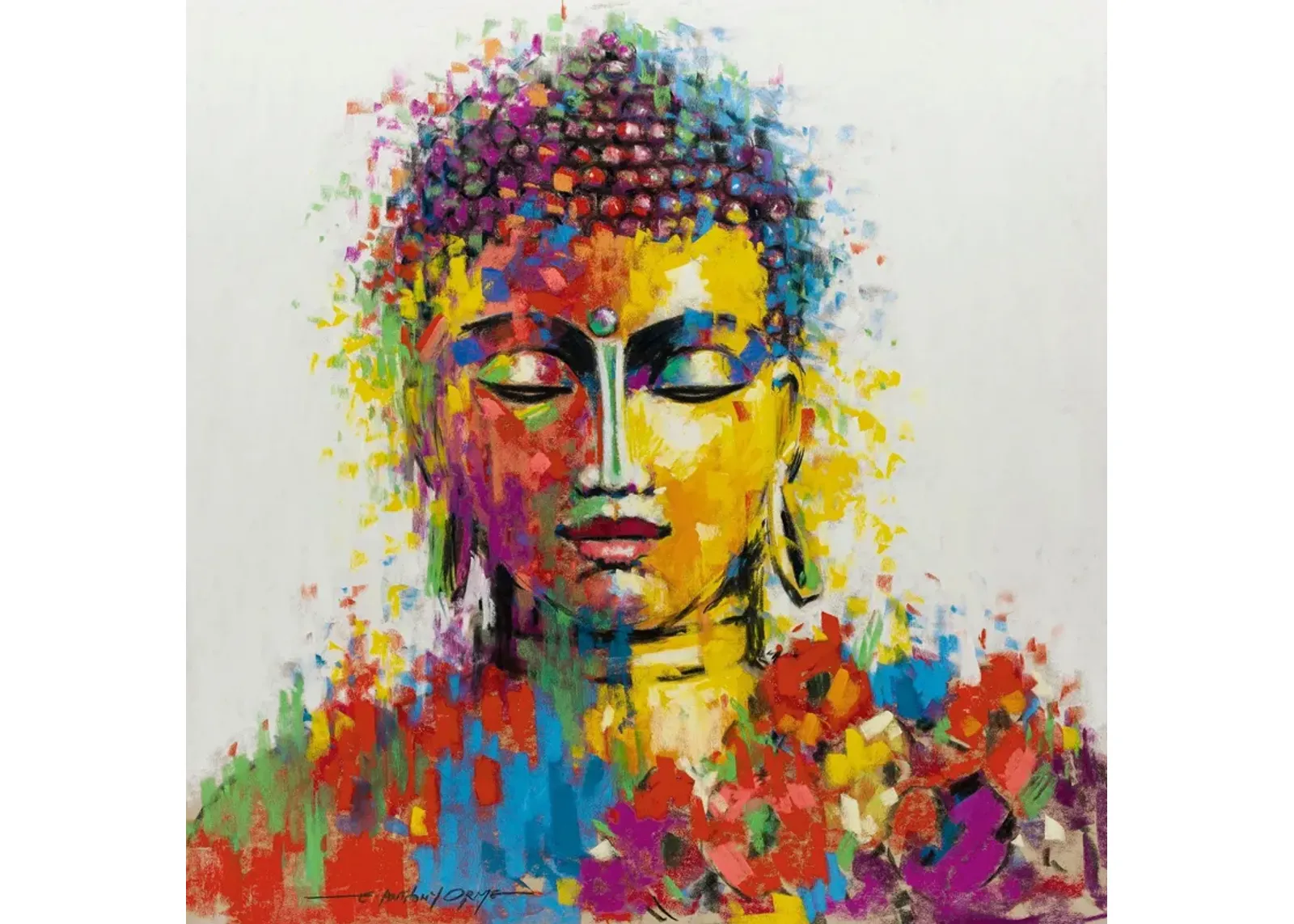 Buddha By A. Orme - Blue