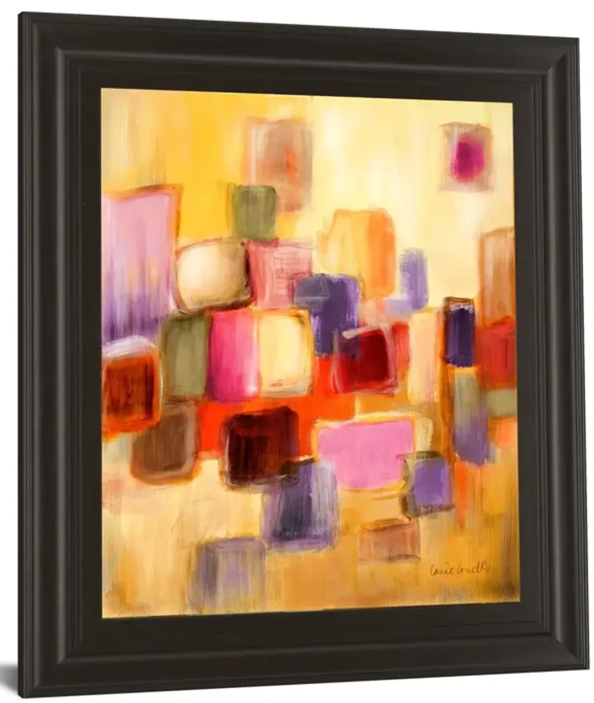 Sonata I By Lanie Loreth - Framed Print Wall Art - Yellow