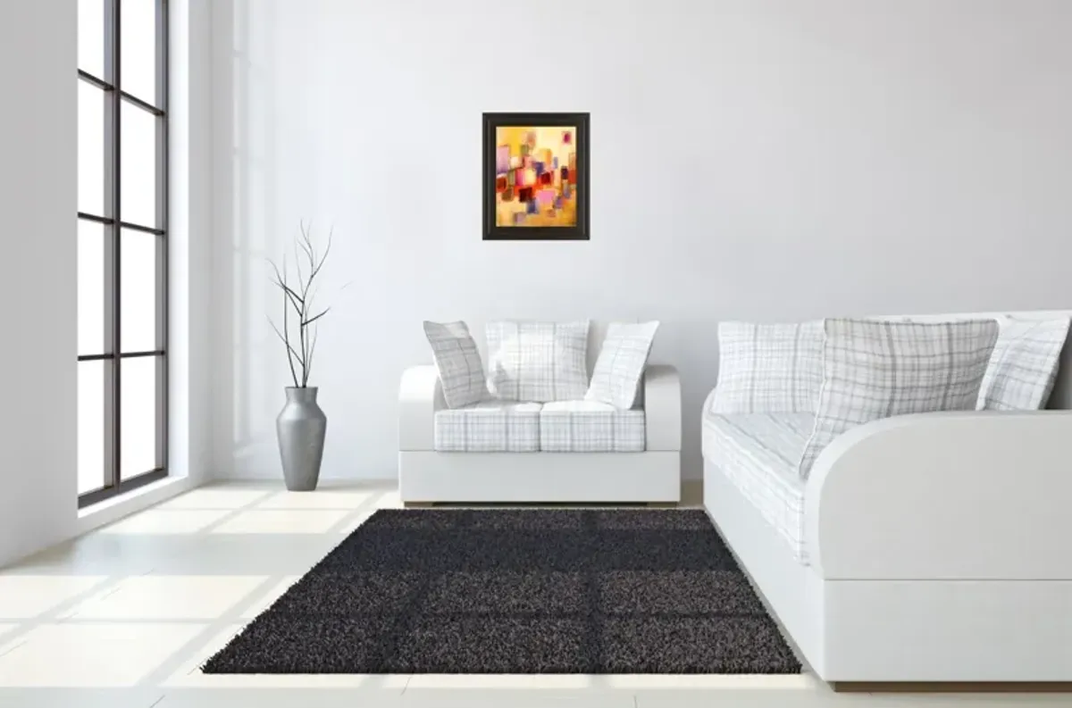 Sonata I By Lanie Loreth - Framed Print Wall Art - Yellow