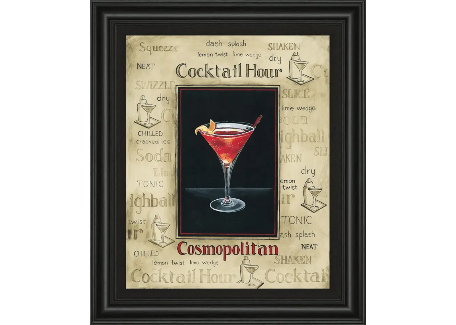 Cosmopolitan By Gregory Gorham - Framed Print Wall Art - Red