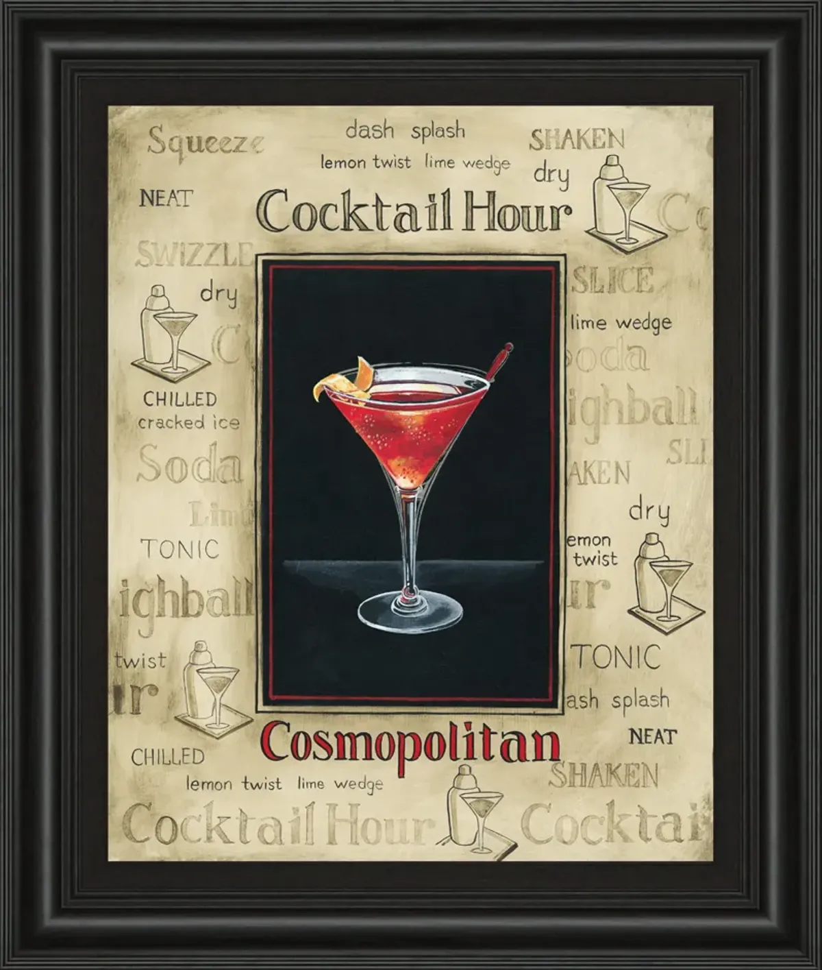 Cosmopolitan By Gregory Gorham - Framed Print Wall Art - Red