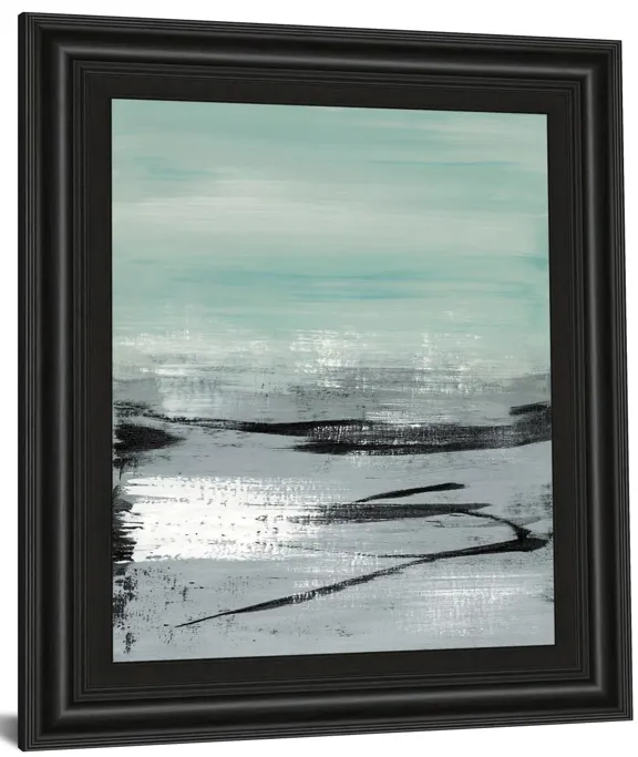 Beach Il By Heather Mcalpine - Framed Print Wall Art - Gray