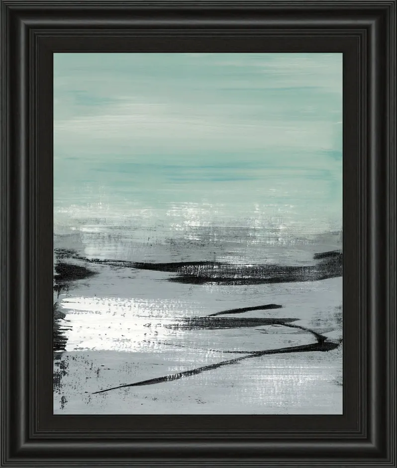 Beach Il By Heather Mcalpine - Framed Print Wall Art - Gray