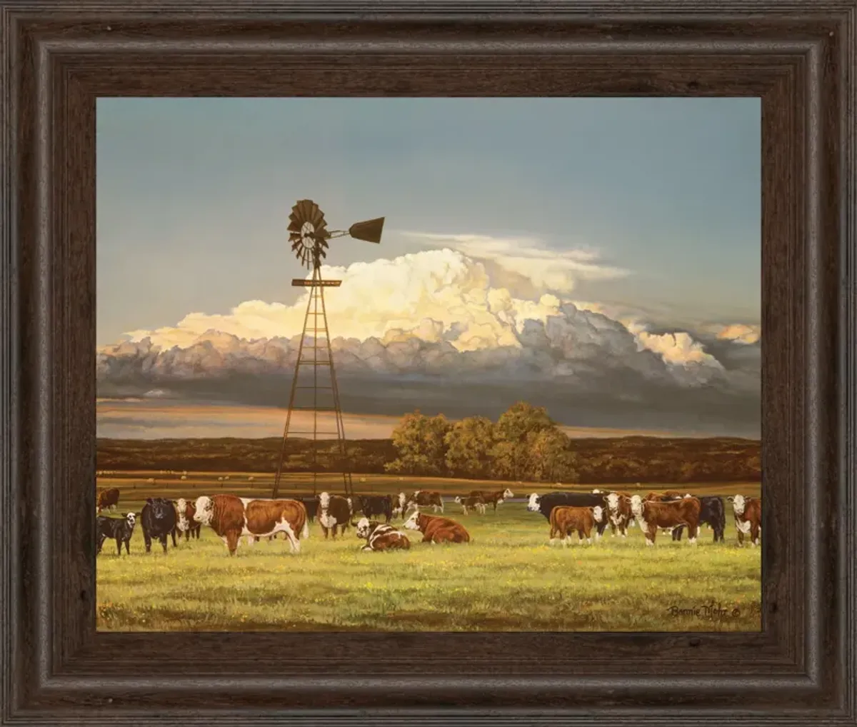 Summer Pastures By Bonnie Mohr - Framed Print Wall Art - Green