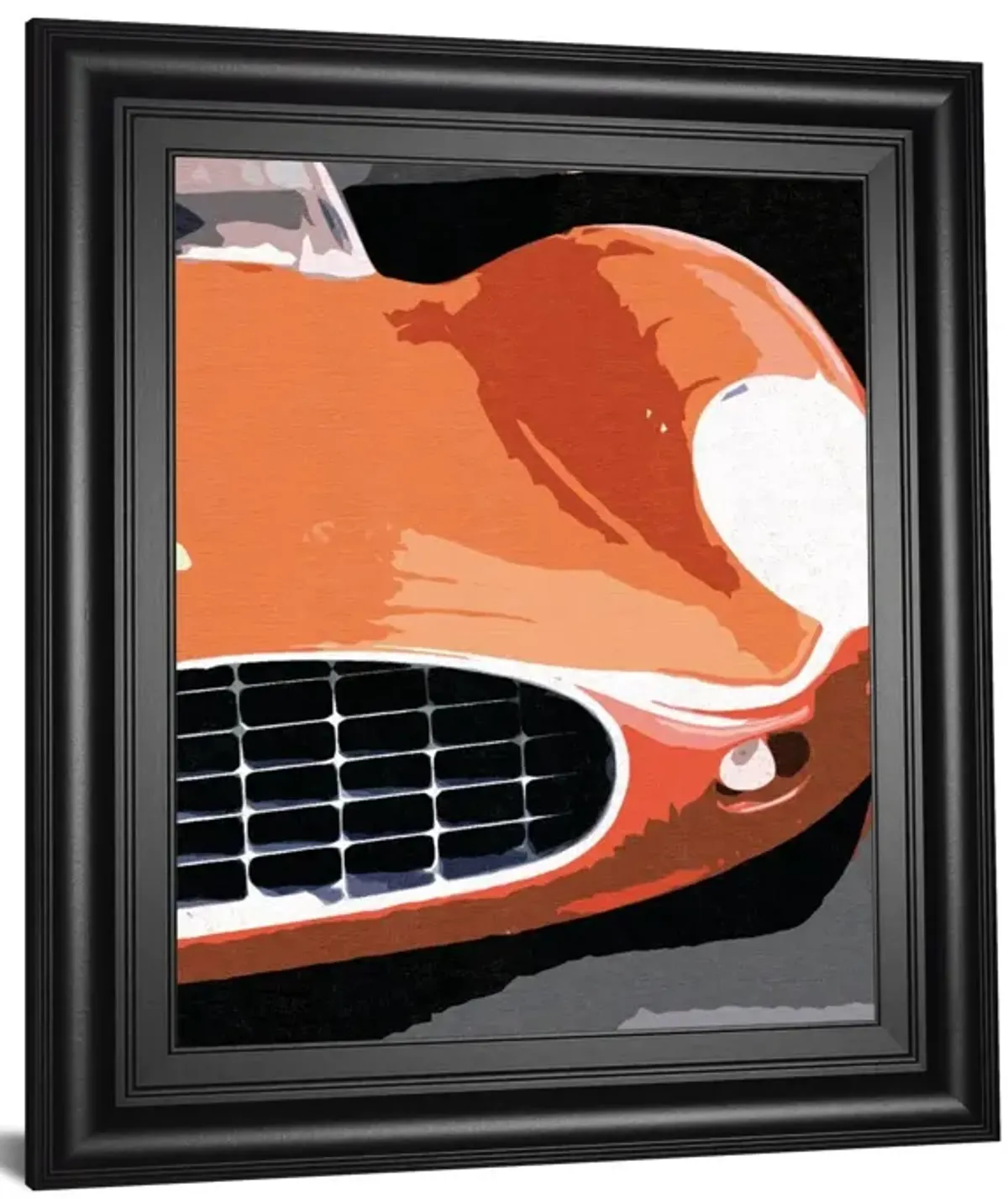 Ferrari Classic By Malcolm Sanders - Framed Print Wall Art - Red