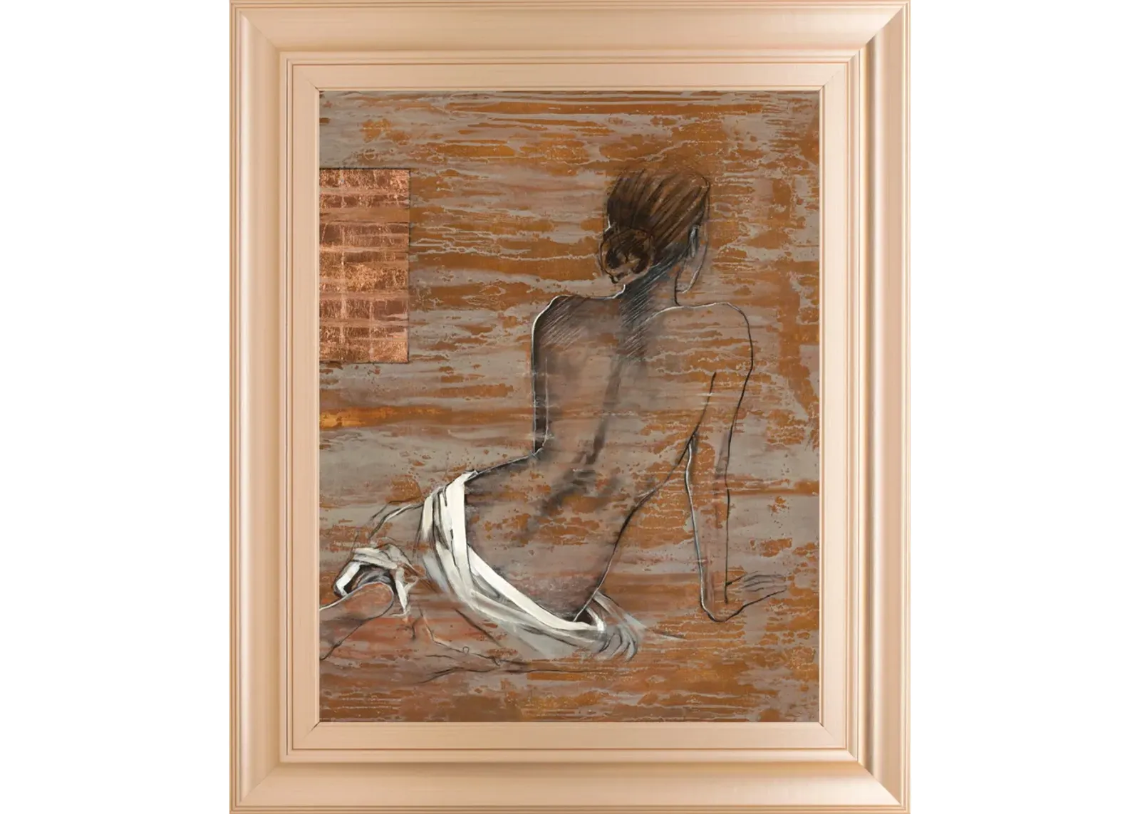 Vivenne By Saro - Framed Print Wall Art - Dark Brown