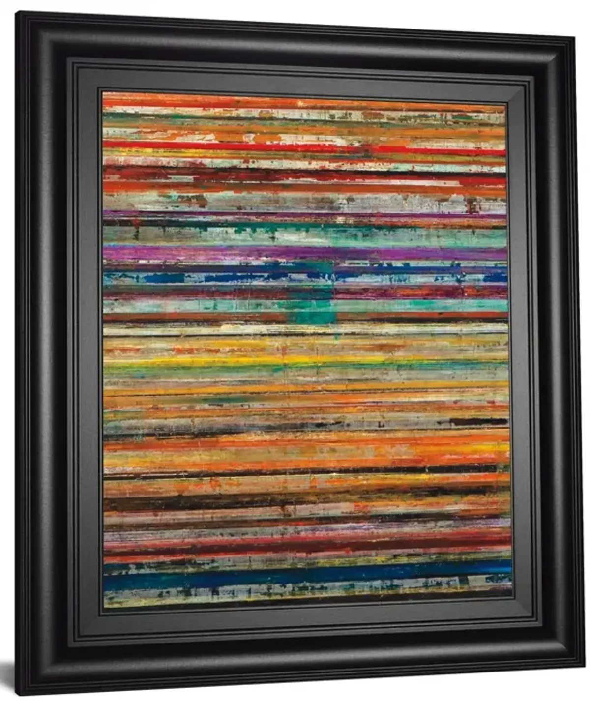 Shattered Earth By Gutierrez - Framed Print Wall Art - Orange