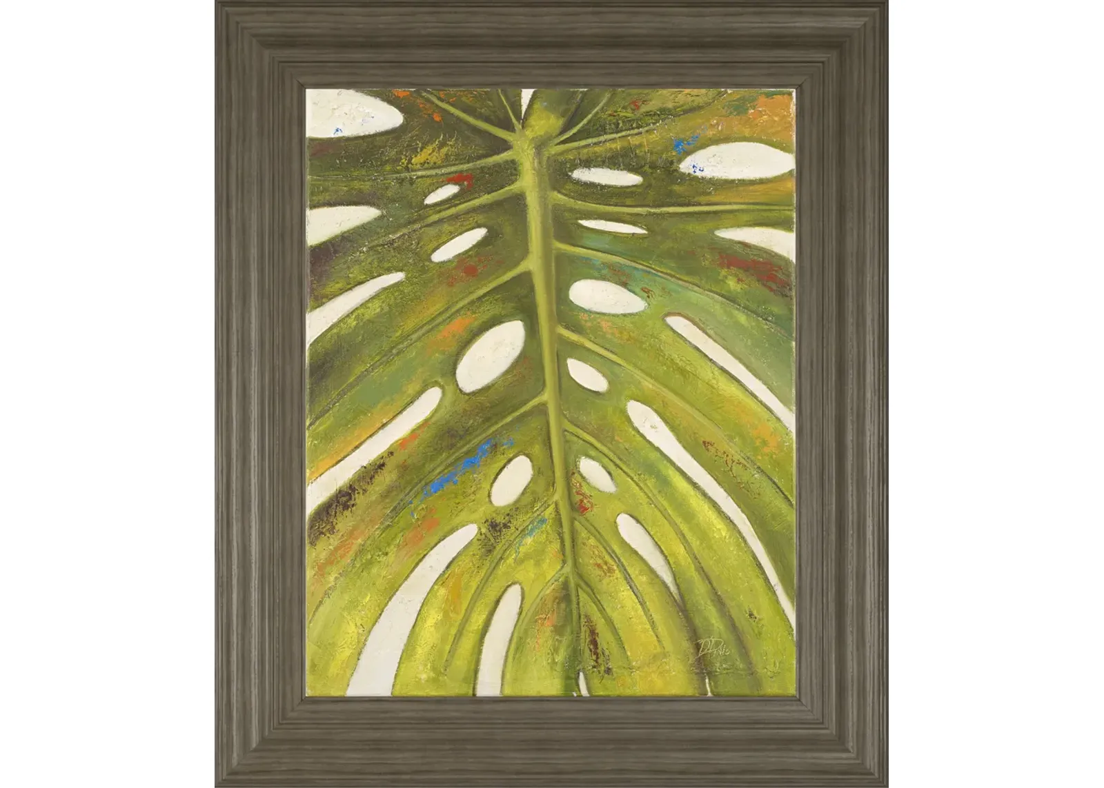 Tropical Leaf Il By Patricia Pinto - Framed Print Wall Art - Green