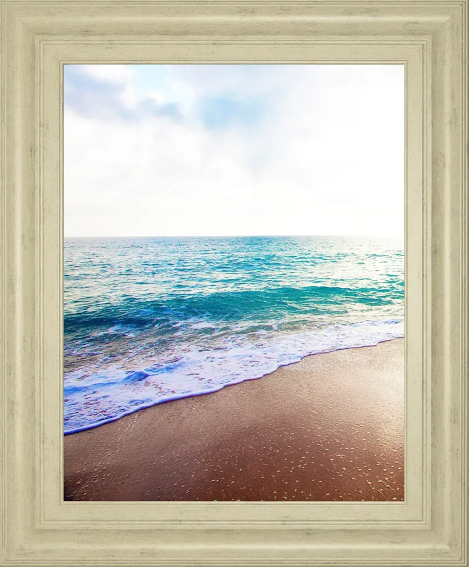 Golden Sands Il By Susan Bryant - Framed Print Wall Art - Blue