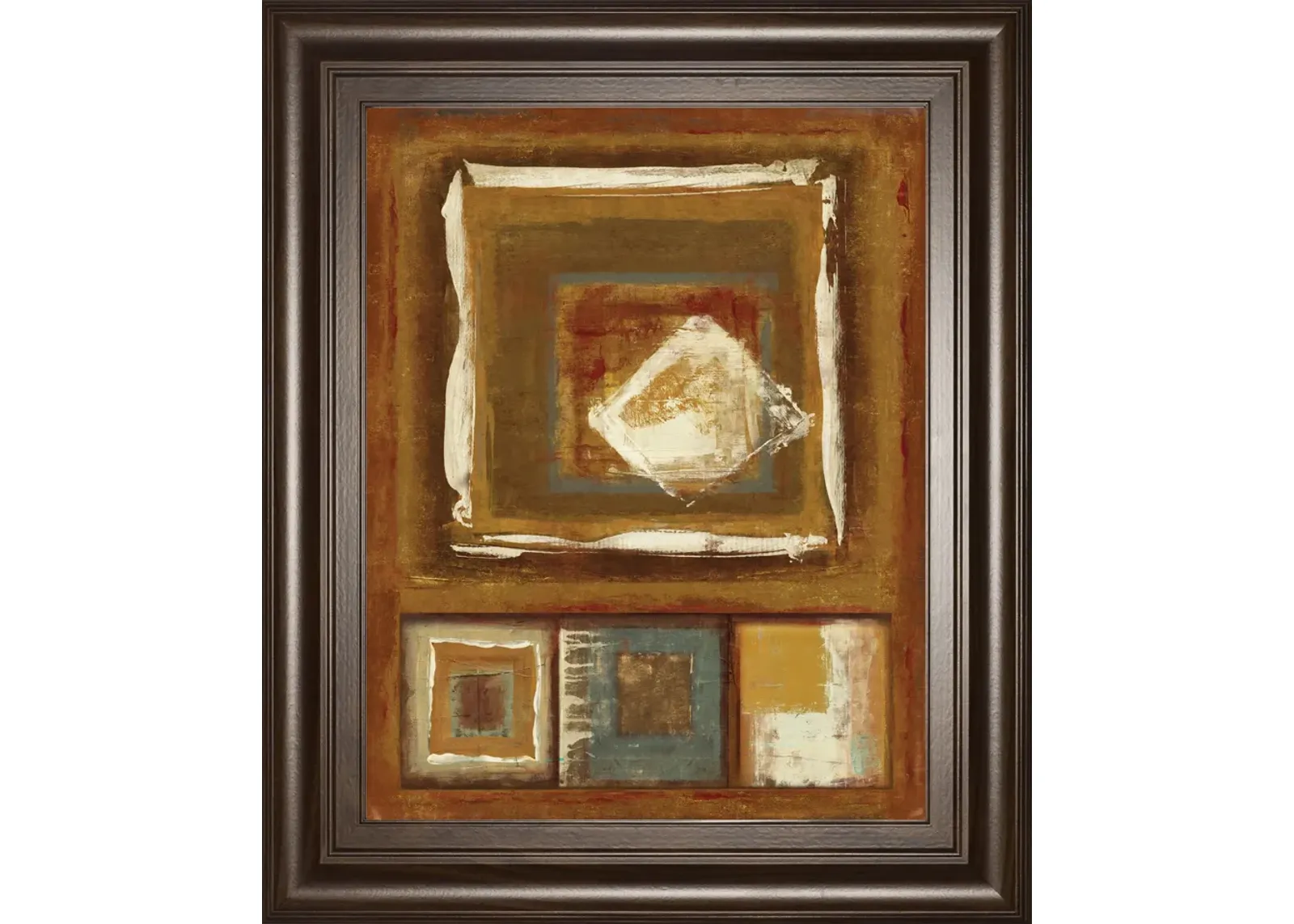 White Diamond By Jenny Siekmann - Framed Print Wall Art - Bronze