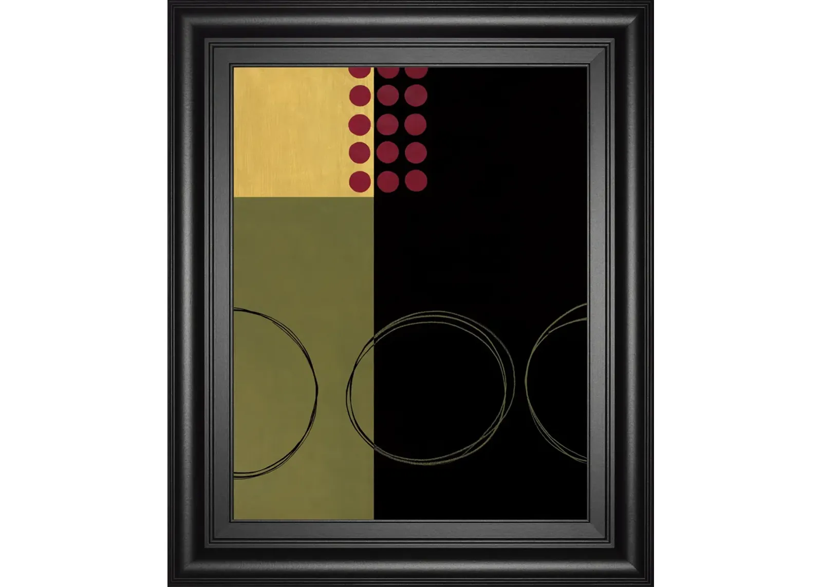 Circular Zone I By Fernando Leal - Framed Print Wall Art - Black