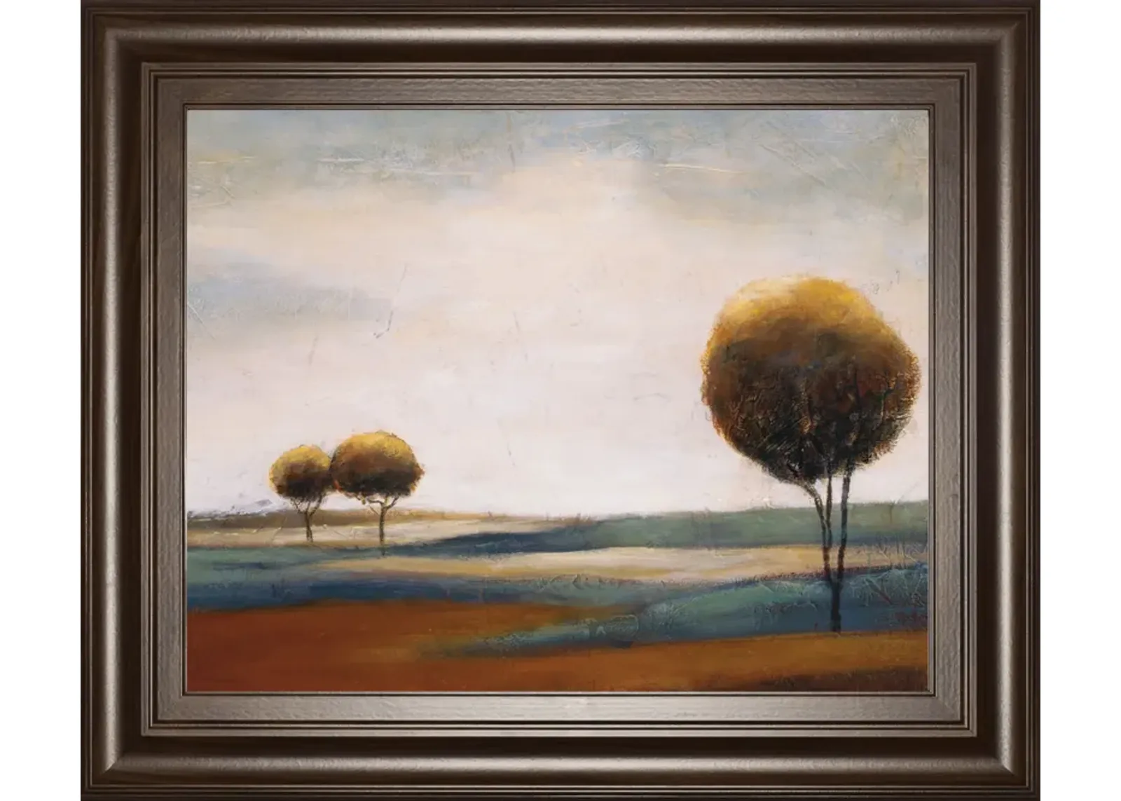 Tranquil Plains Il By Ursula Salemink-Roos - Framed Print Wall Art - Dark Brown