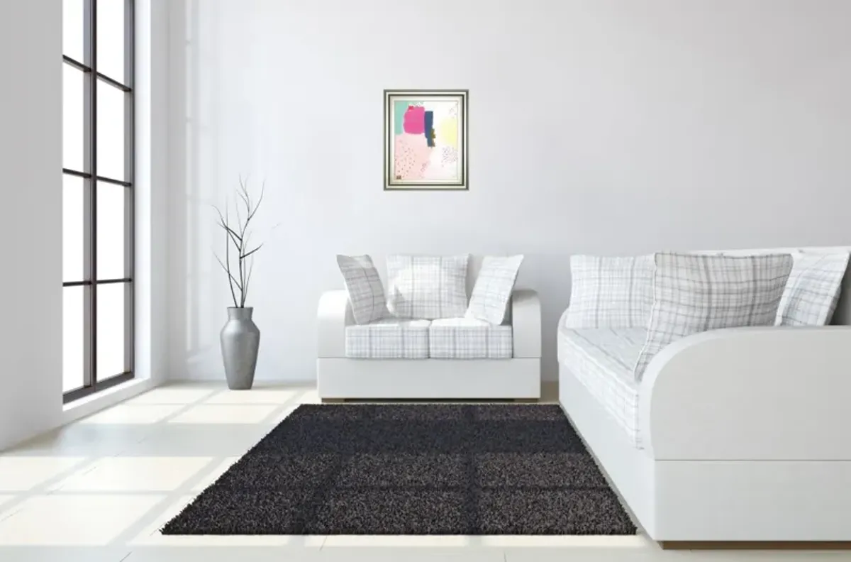 Dots And Colours-Speckle By Joelle Wehkamp - Framed Print Wall Art - Pink