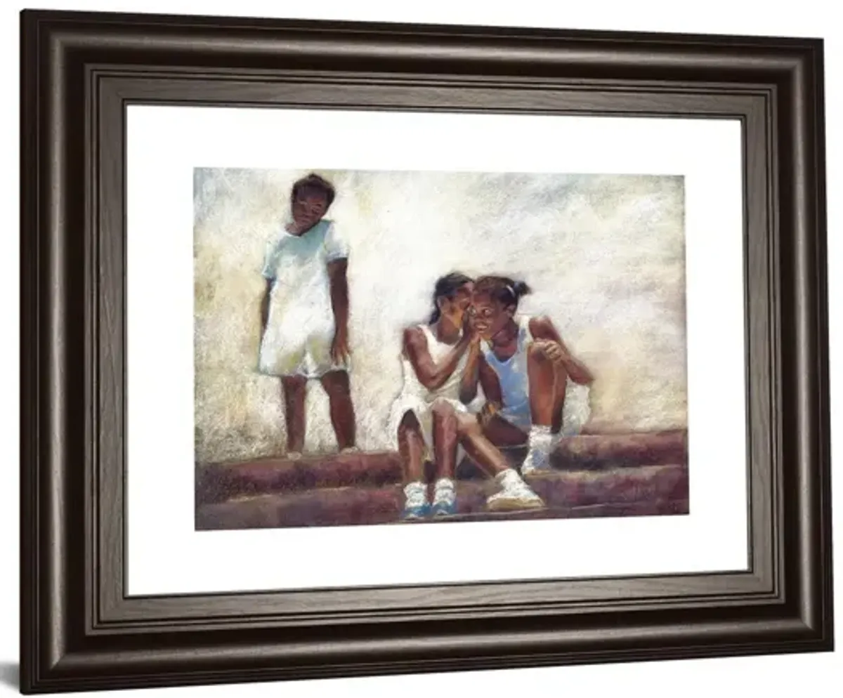 Secrets By Sharon Wilson - Framed Print Wall Art - Dark Brown