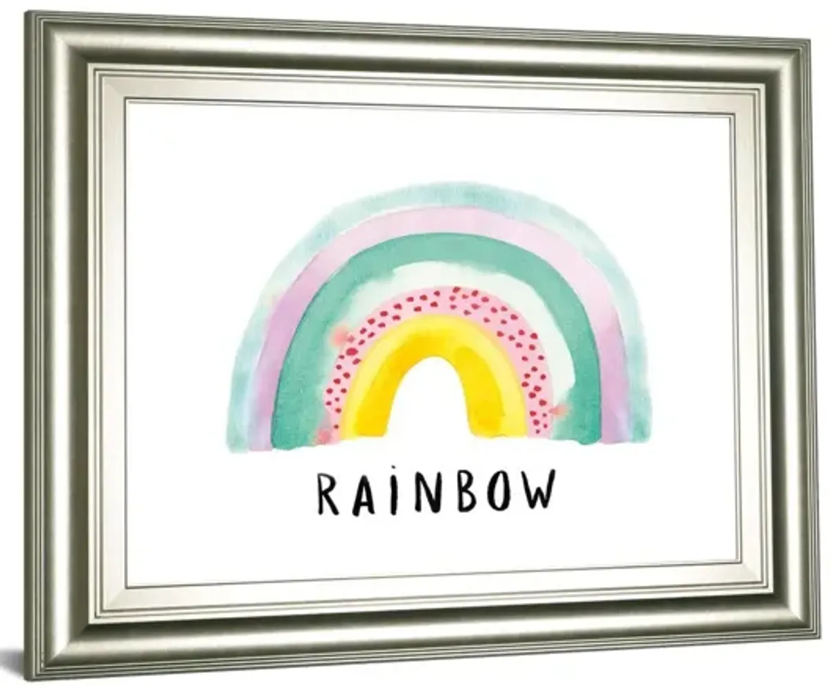 Rainbow Joy By Joelle Wehkamp - Framed Print Wall Art - Pink