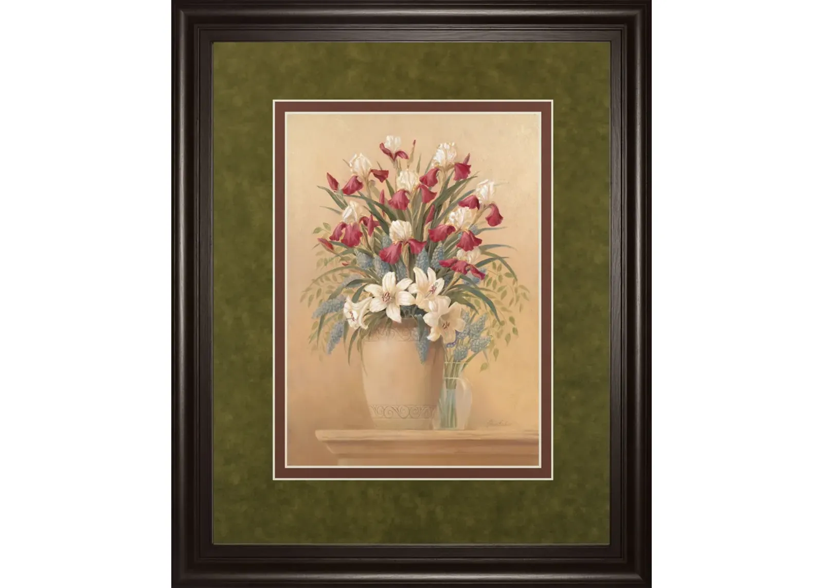 Classic Petal Il By Gloria Eriksen - Framed Print Wall Art - Red