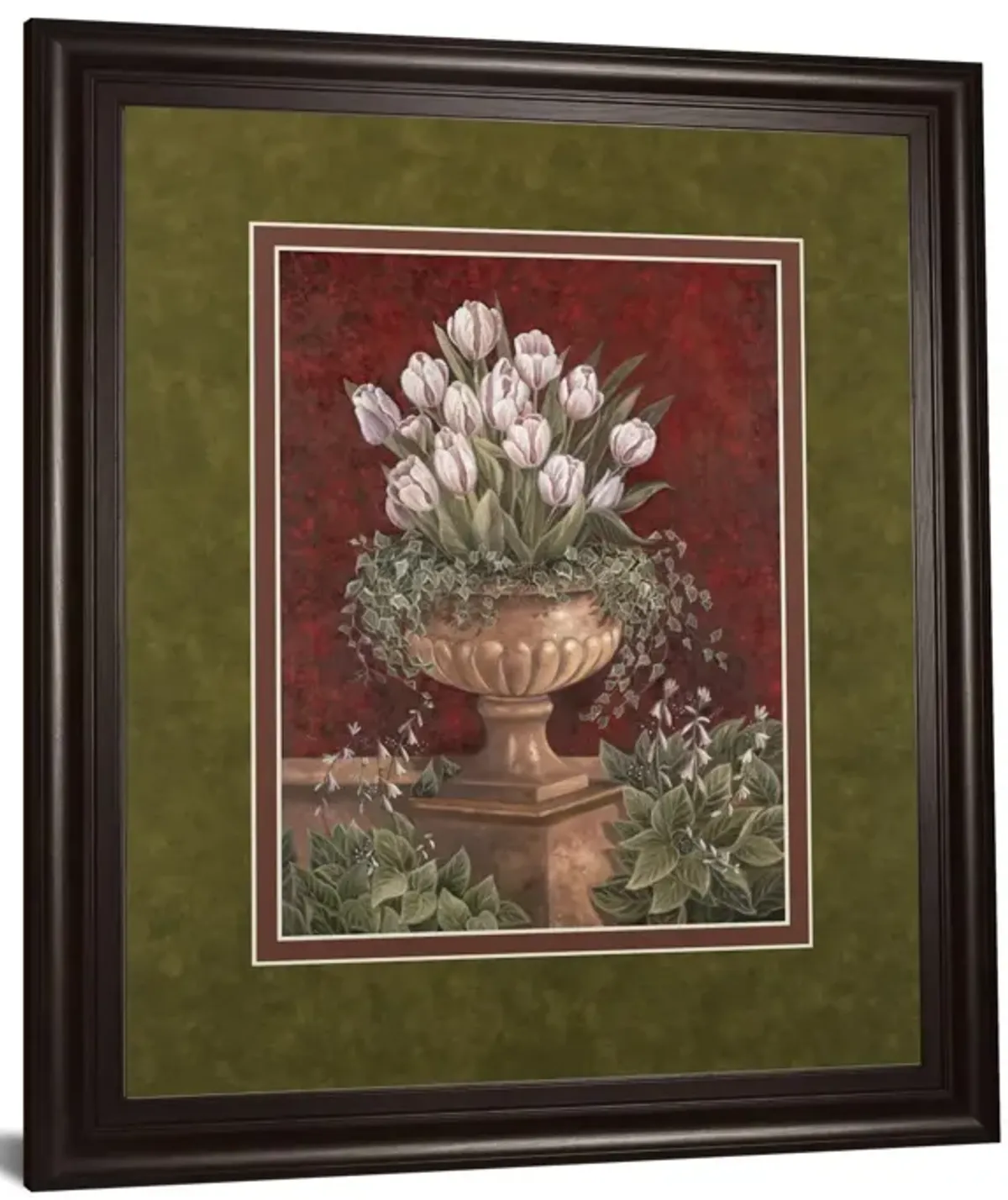 Alexa's Tulips By Betsy Brown - Framed Print Wall Art - Red