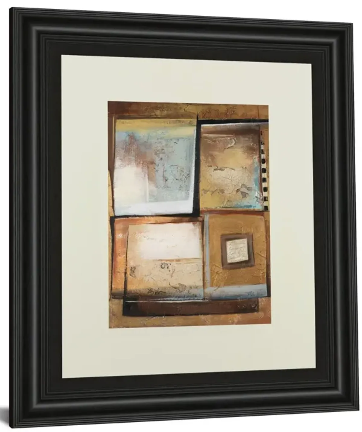 Abstract Il By Patricia Pinto - Framed Print Wall Art - Dark Brown