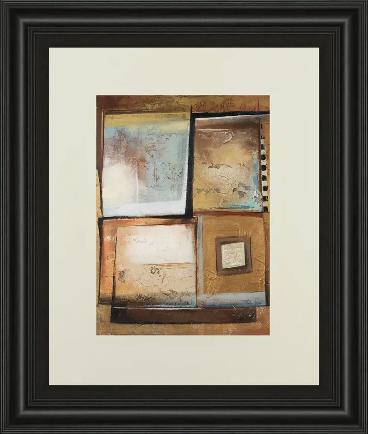 Abstract Il By Patricia Pinto - Framed Print Wall Art - Dark Brown