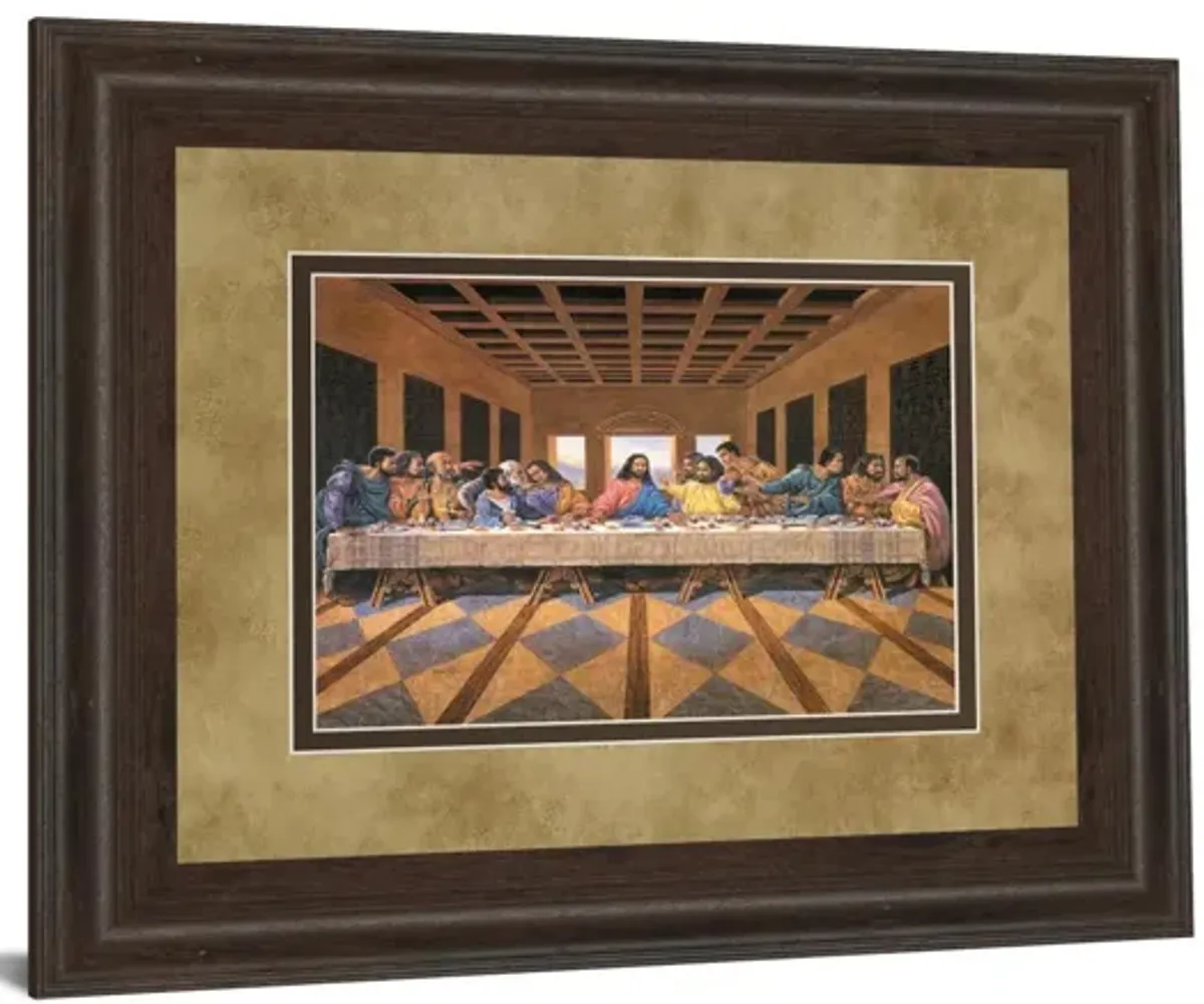 Last Supper (African American) - Framed Print Wall Art - Dark Brown