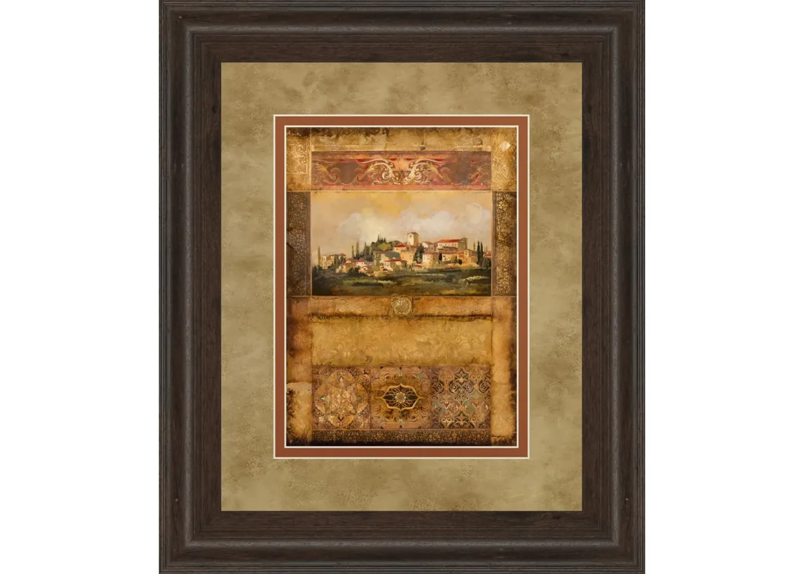 Centimento I By Douglas - Framed Print Wall Art - Dark Brown