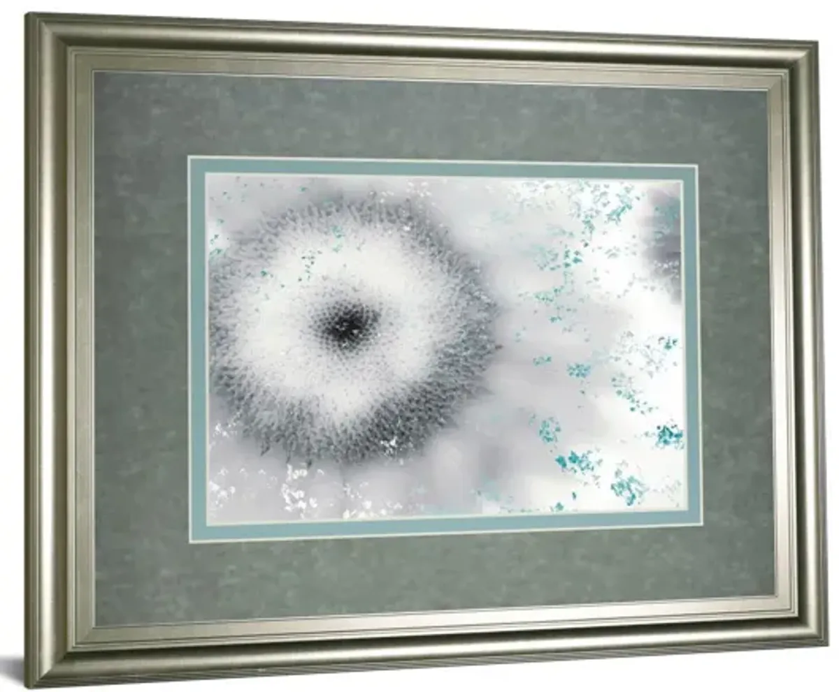 Crystalline By Marvin Pelkey - Framed Print Wall Art - Blue