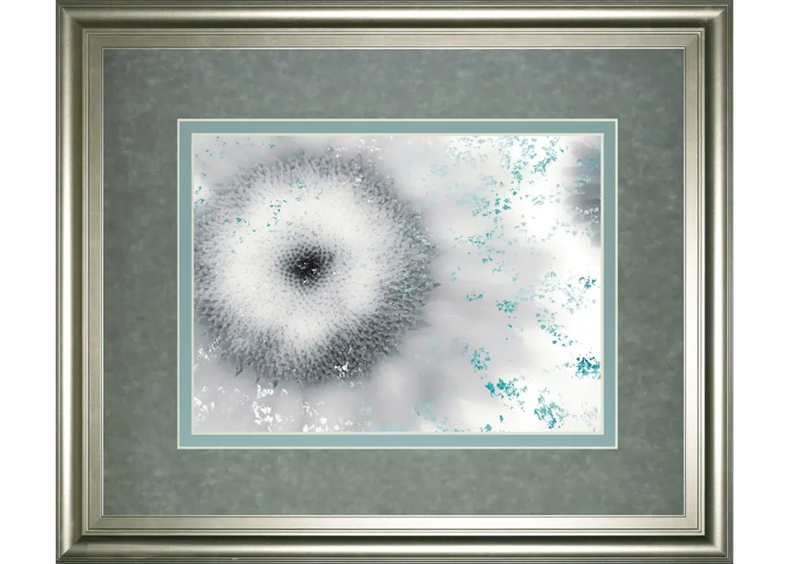 Crystalline By Marvin Pelkey - Framed Print Wall Art - Blue