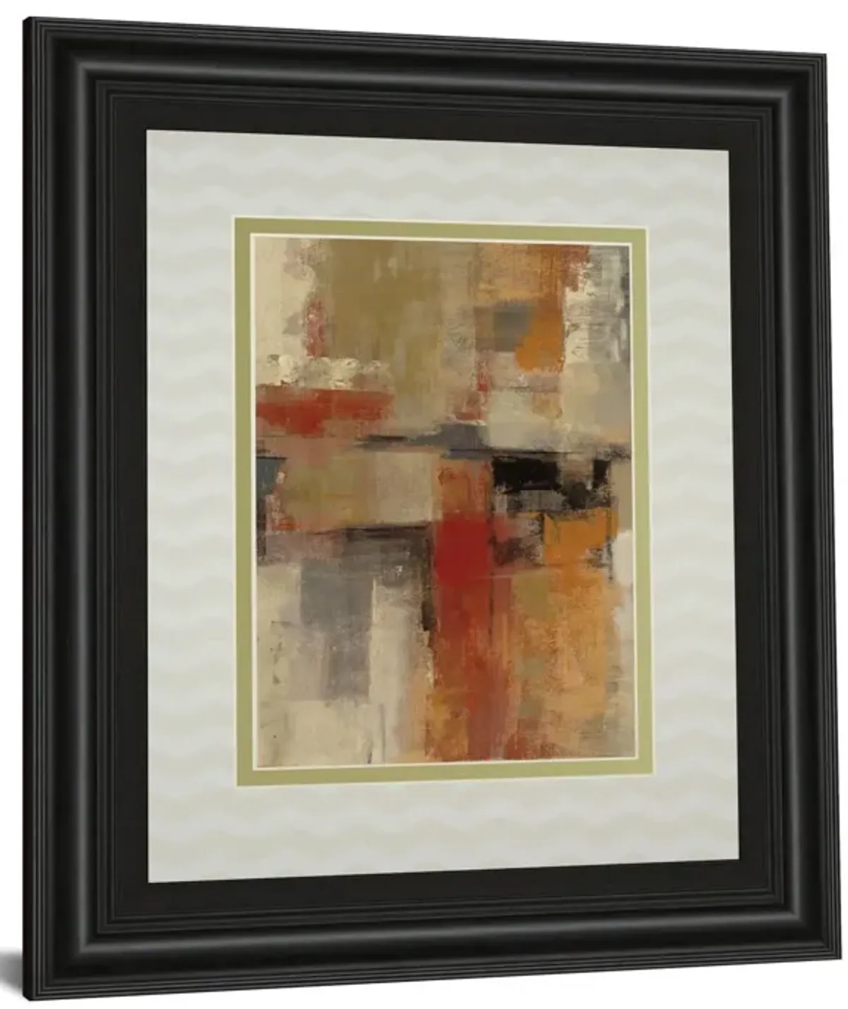 Intersection Crop I By Sylvia Vassileva - Framed Print Wall Art - Red