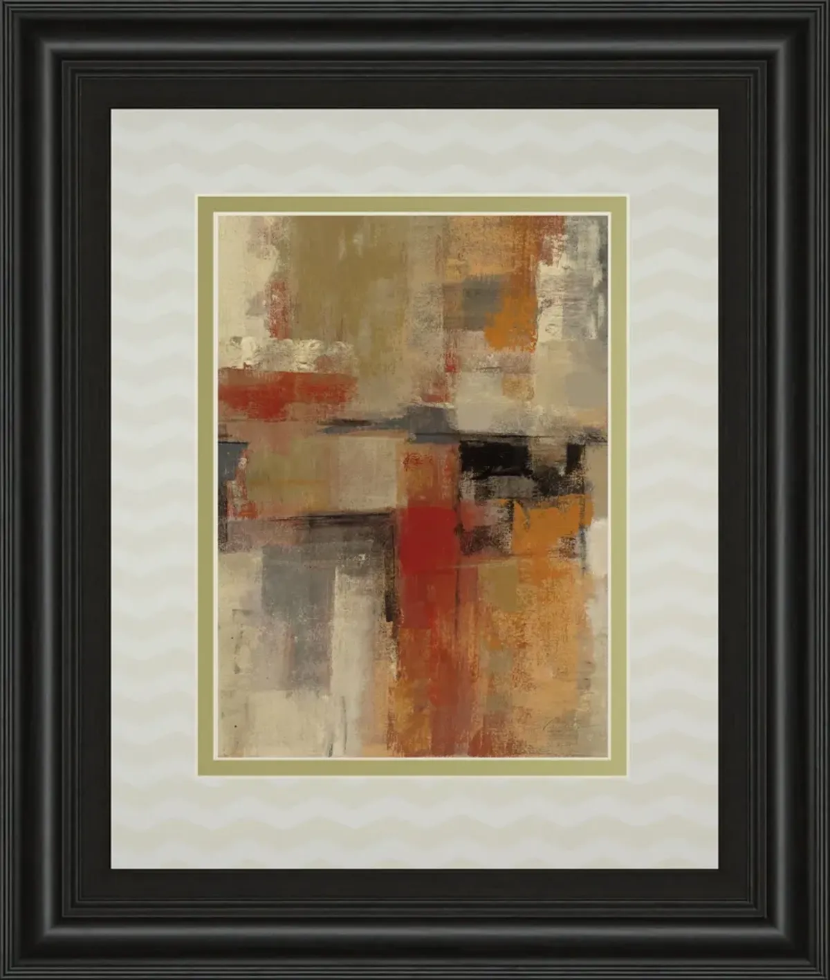 Intersection Crop I By Sylvia Vassileva - Framed Print Wall Art - Red