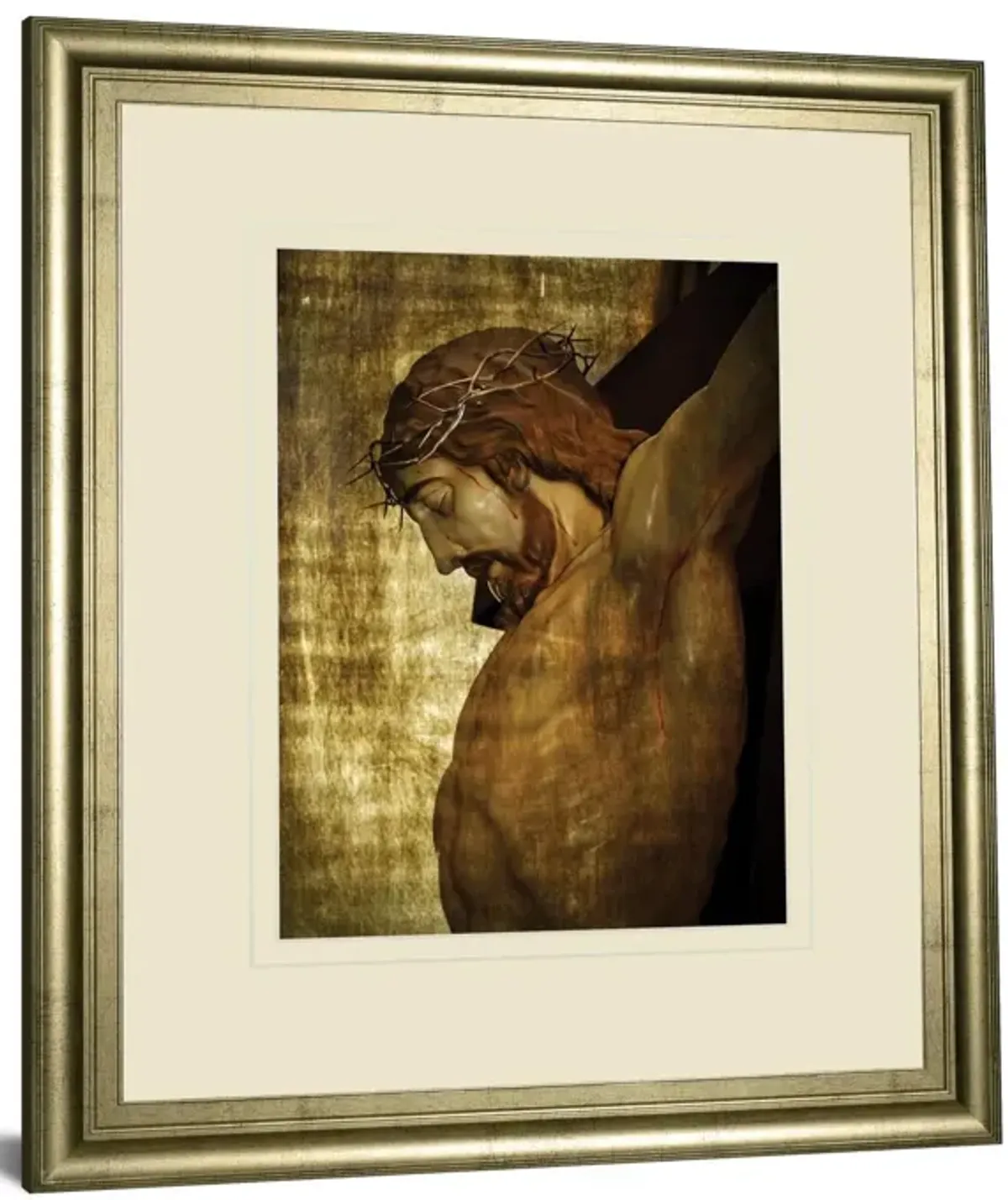 Jesus Christ By Nito - Framed Print Wall Art - Dark Brown