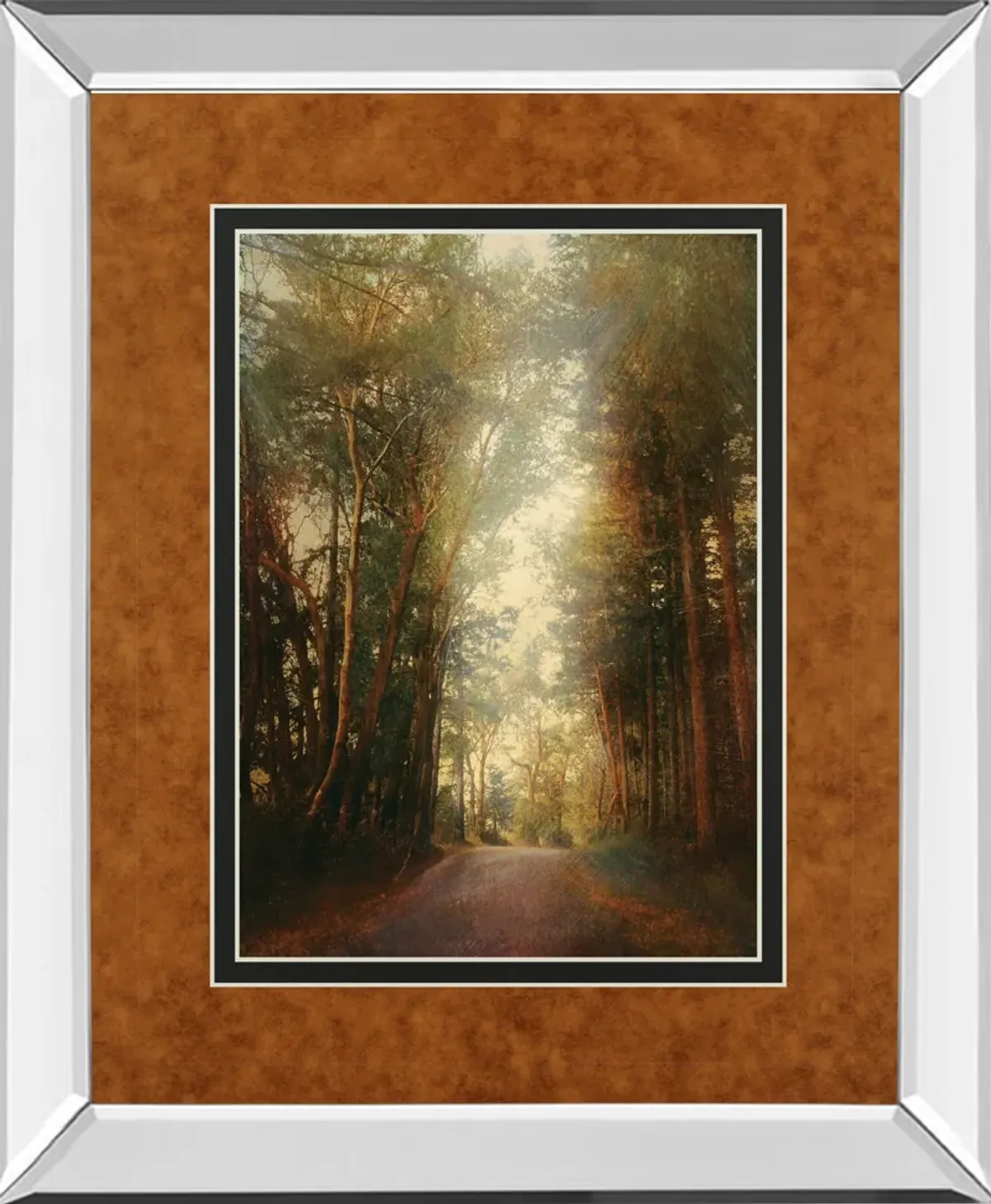 Road Of Mysteries Il By Amy Melious - Mirror Framed Print Wall Art - Green