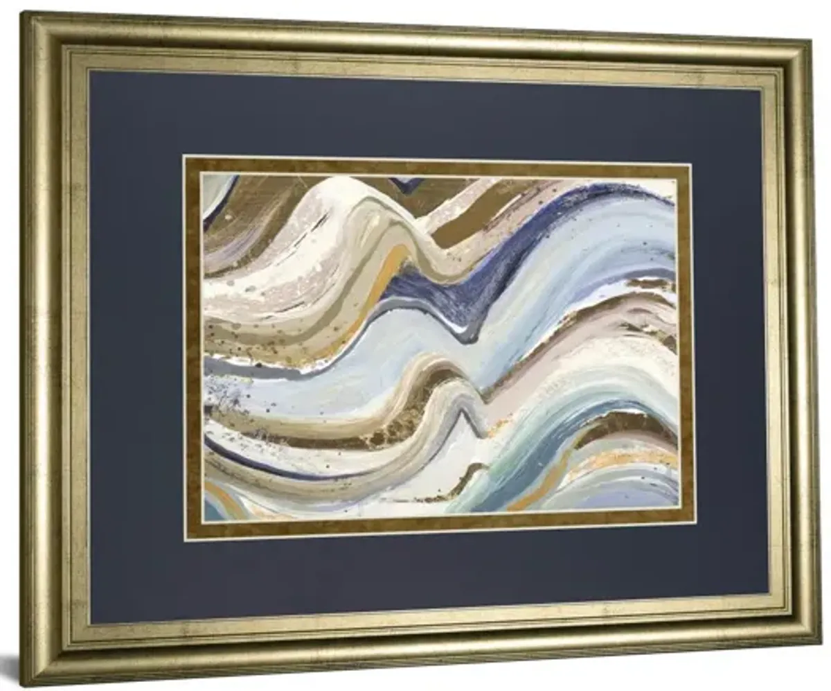 Earth Tone New Concept By Patricia Pinto - Framed Print Wall Art - Blue