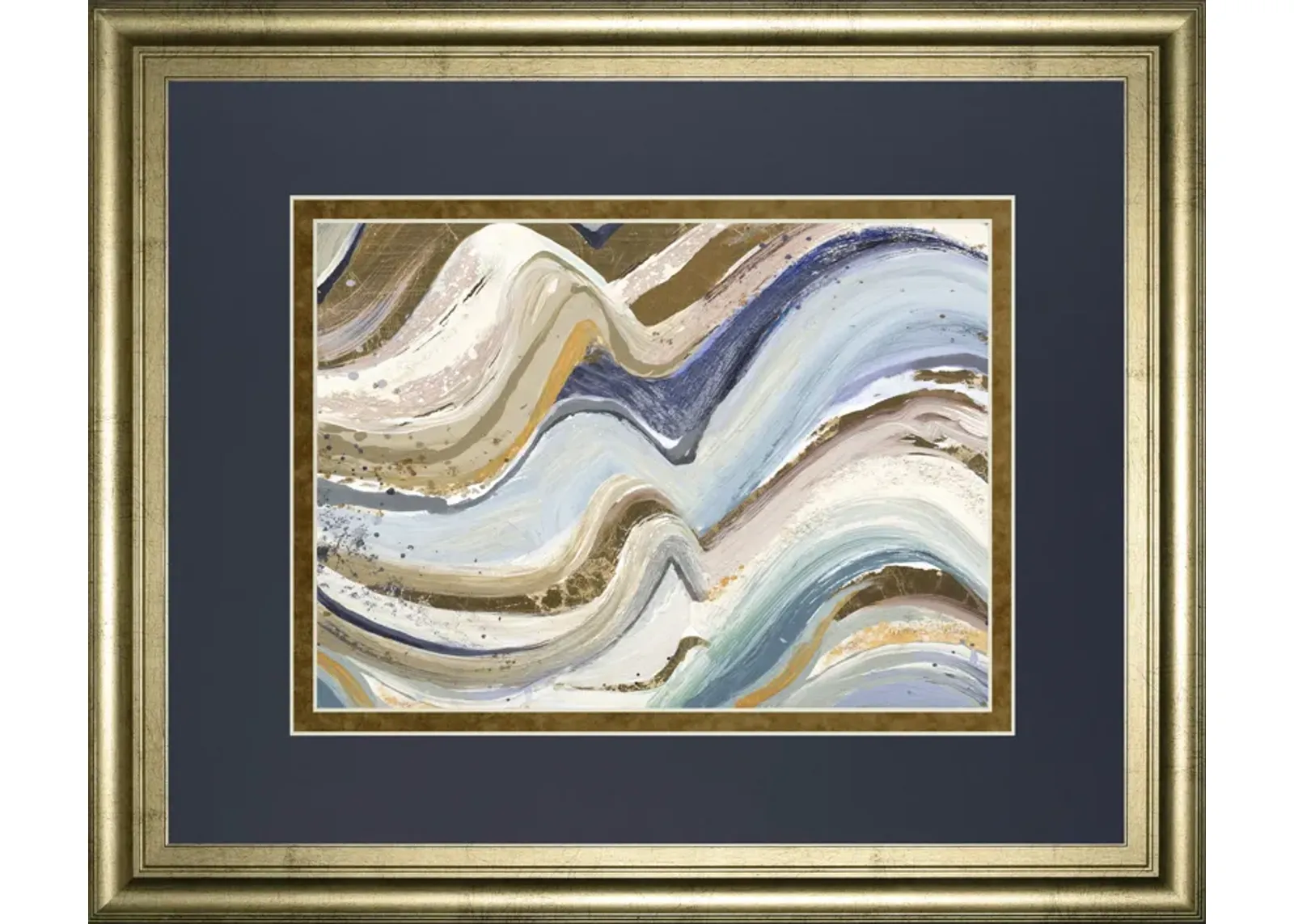 Earth Tone New Concept By Patricia Pinto - Framed Print Wall Art - Blue