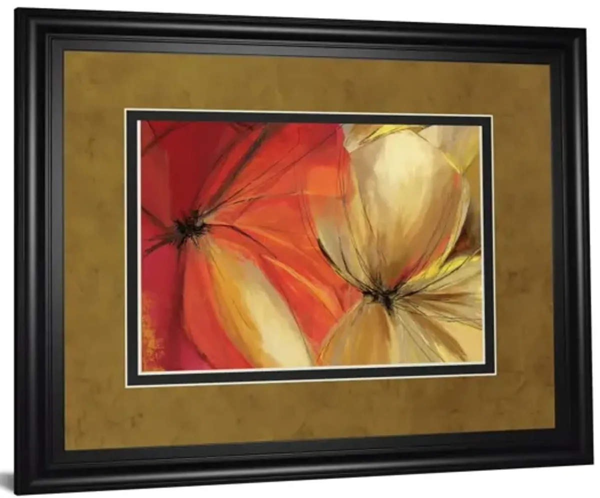 Sharing The Spotlight By Alison Pearce - Framed Print Wall Art - Red