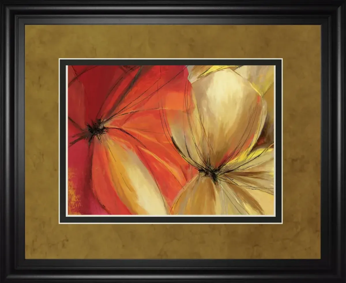 Sharing The Spotlight By Alison Pearce - Framed Print Wall Art - Red