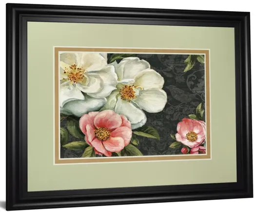 Floral Damask I By Lisa Audit - Framed Print Wall Art - White