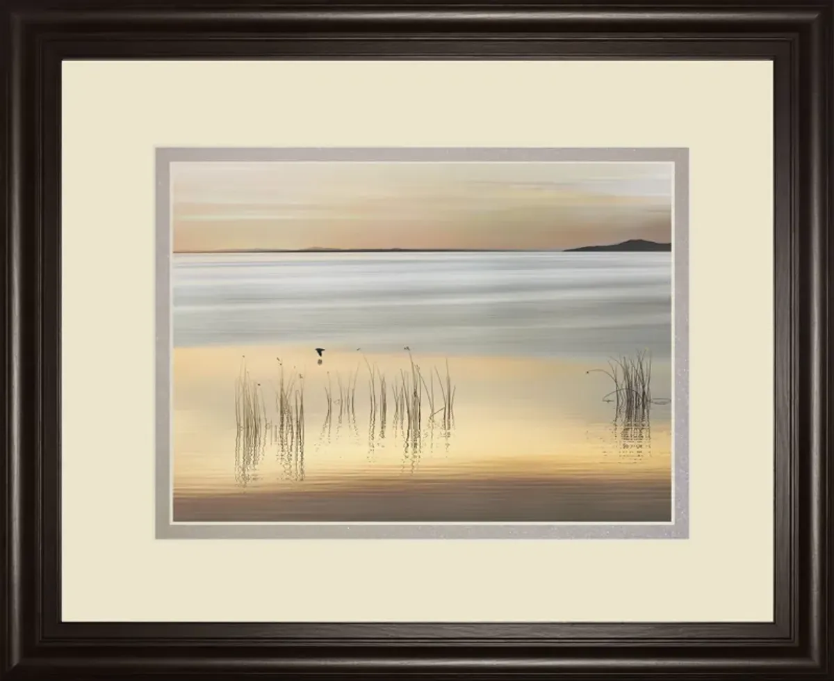 Golden By Marvin Pelkey - Framed Print Wall Art - Yellow - Gold