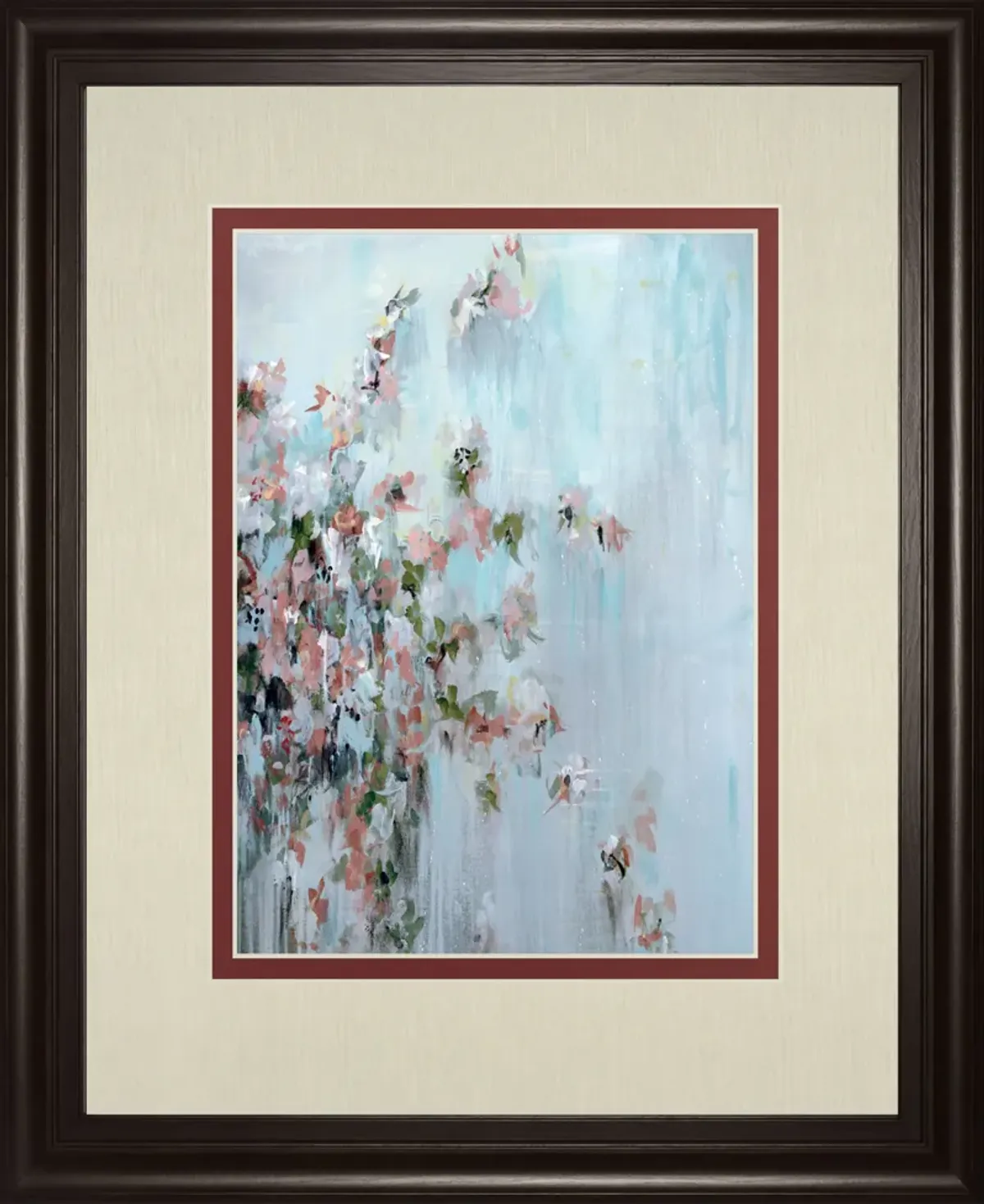 Wilting Away By Macy Cole - Framed Print Wall Art - Blue