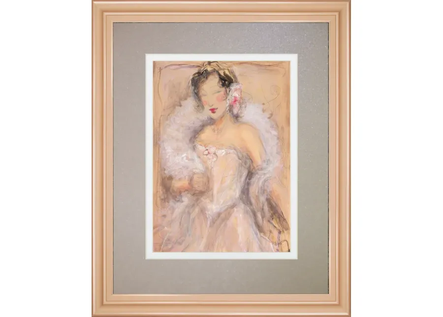 Stole My Heart I By Dupre - Framed Print Wall Art - Pink