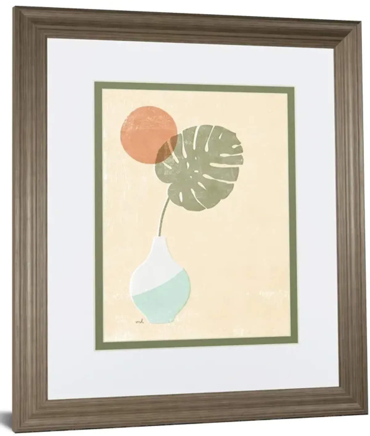 Sun Palm I Mint By Moira Hershey - Beige