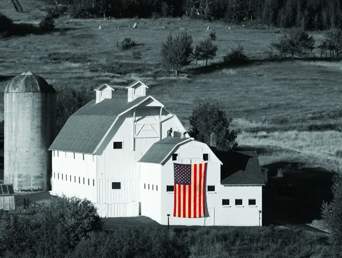 Framed - American Farmhouse By B. Jannsen - Dark Gray