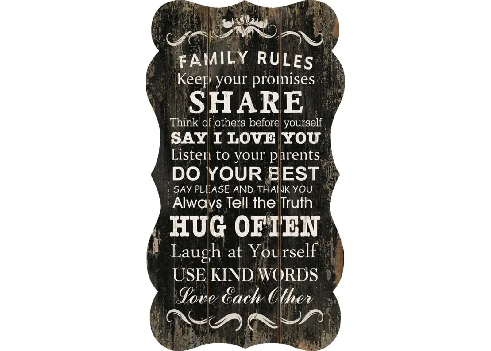 Family Rules - Black